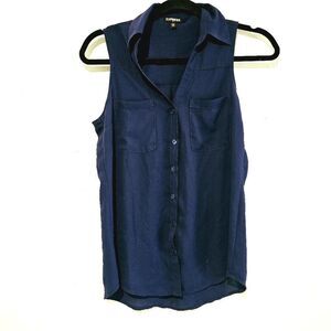 Express semi-sheer sleeveless blouse - send offers!